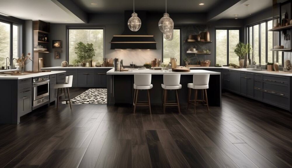 stylish and practical kitchen flooring