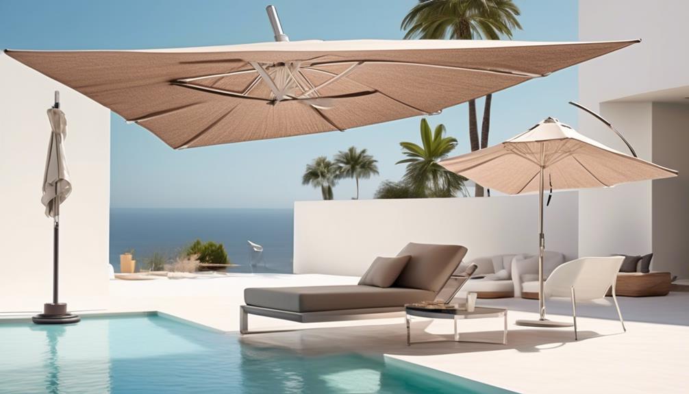 stylish and practical outdoor umbrellas
