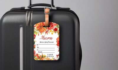 stylish personalized luggage tag