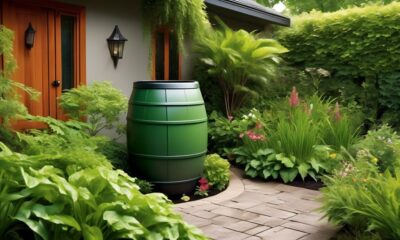 stylish rain barrels conserve