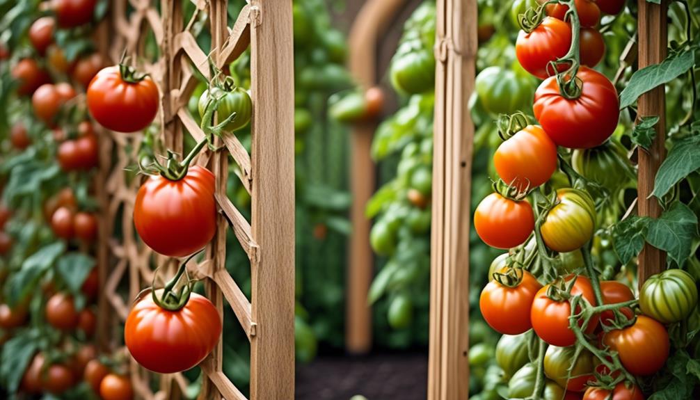 tomato trellis designs for bountiful harvest