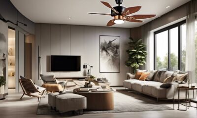 top rated ceiling fans for stylish and cool living rooms