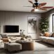 top rated ceiling fans for stylish and cool living rooms