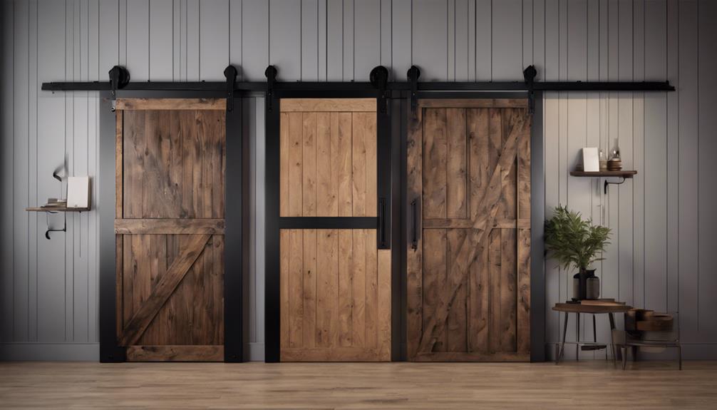 barn door hardware selection