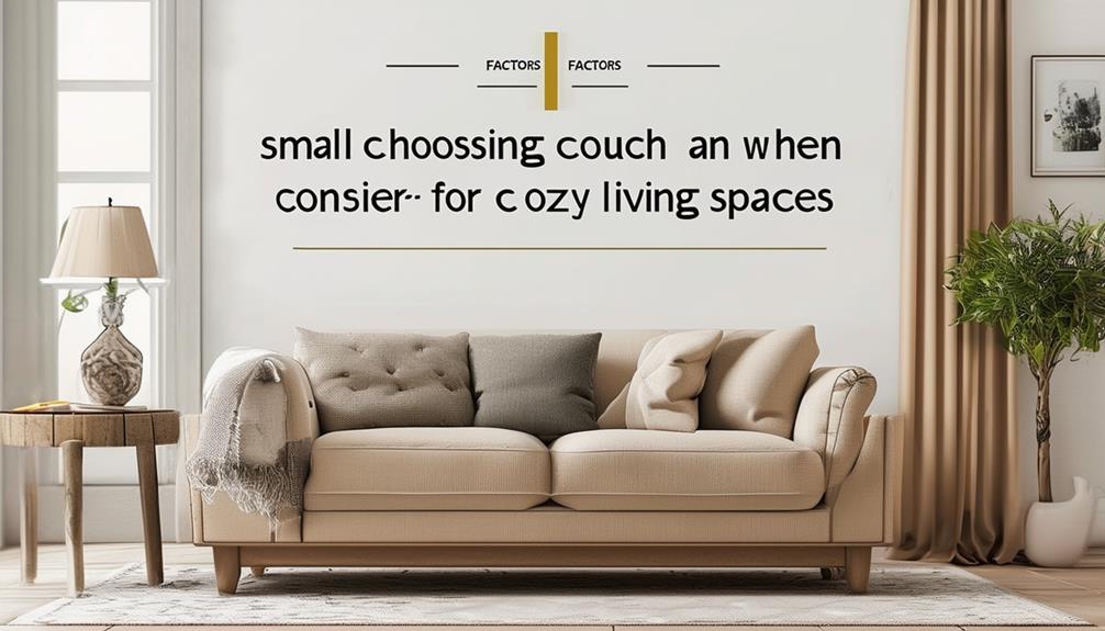 choosing a small couch