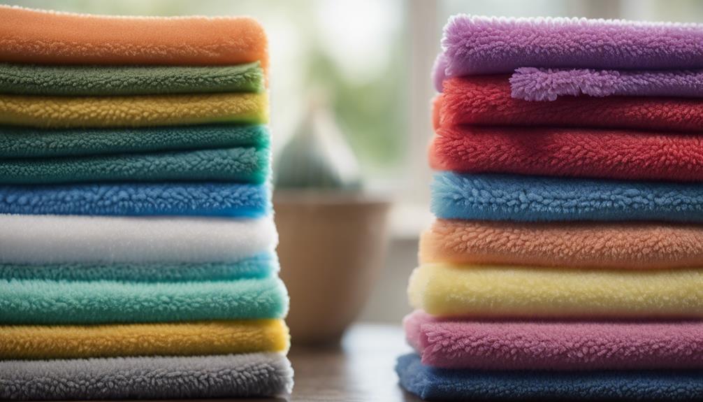 choosing microfiber cleaning cloths