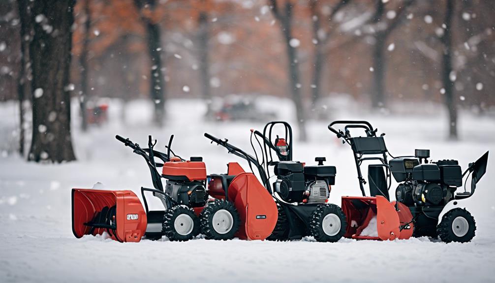 commercial snow blower selection