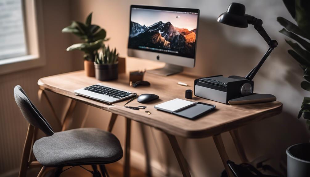 compact desks for productivity
