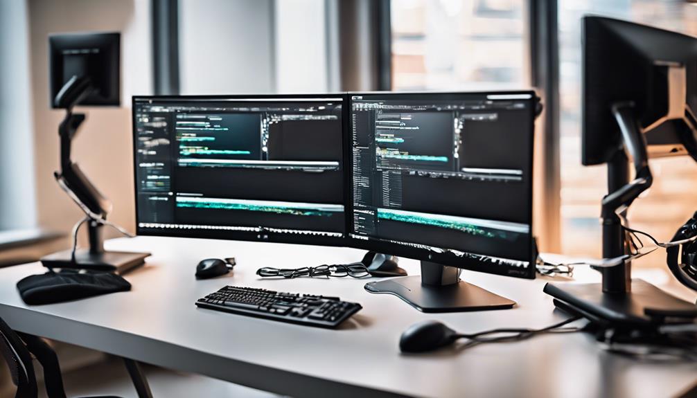 elevate productivity with dual monitors