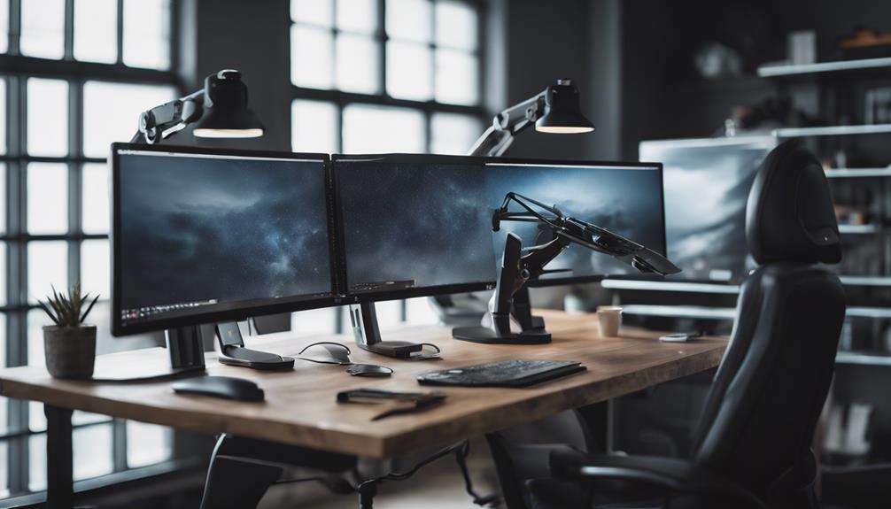 enhance workstation with dual monitors