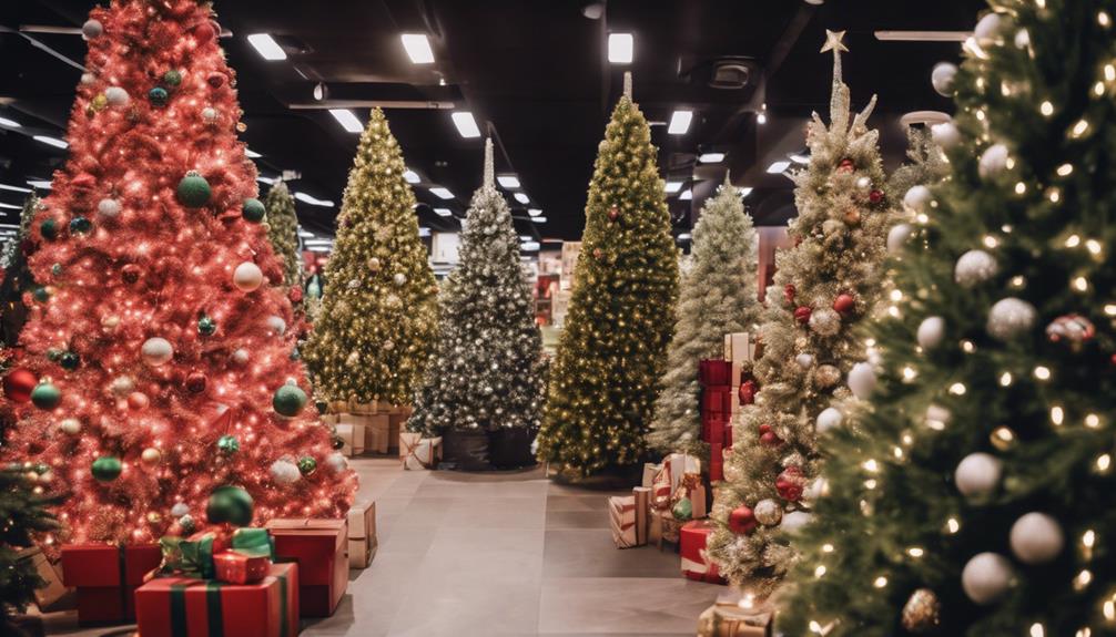 fake christmas tree shopping