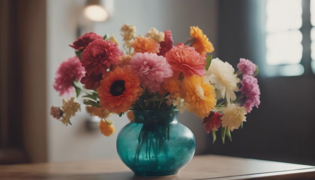 faux flowers for easy decor