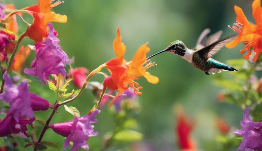 flowers for hummingbird attraction