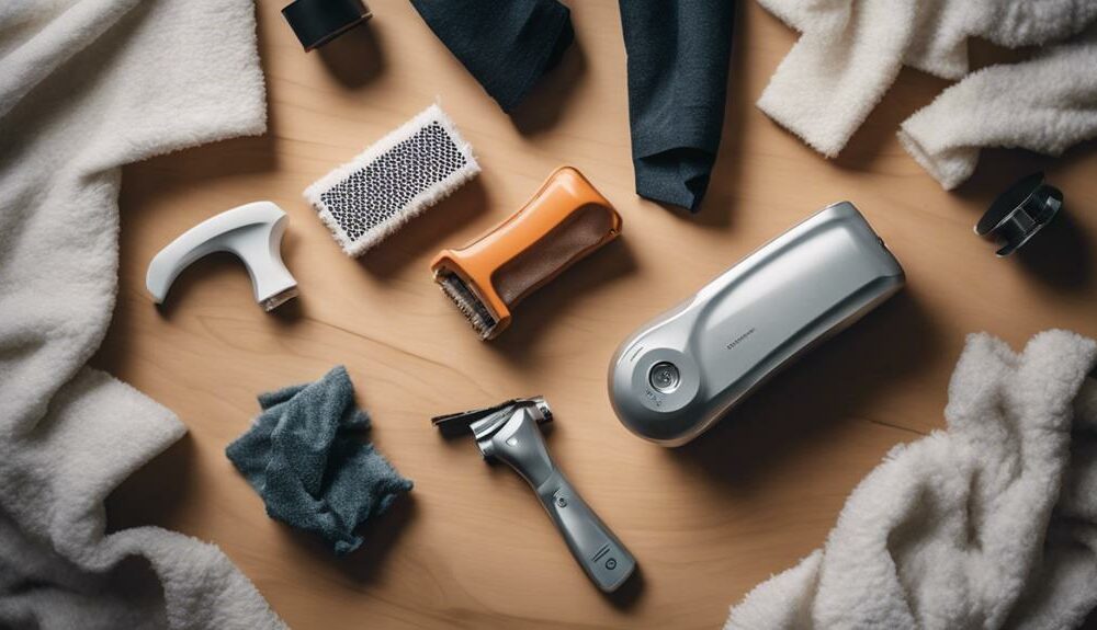 fuzz free clothes with shavers