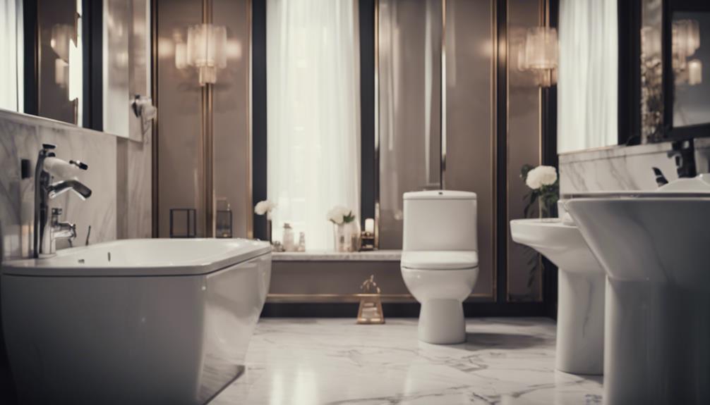 luxurious bathroom with top brands