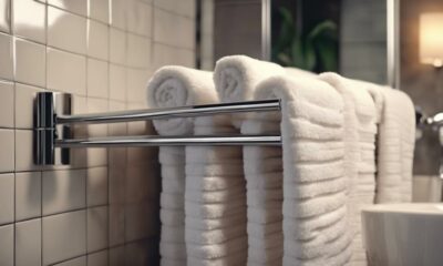luxurious heated towel racks