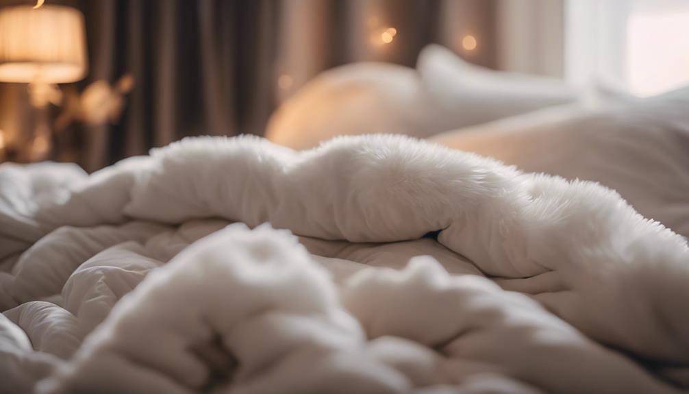 luxurious sleep with comforters