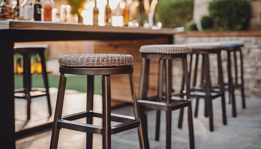outdoor bar stool selection