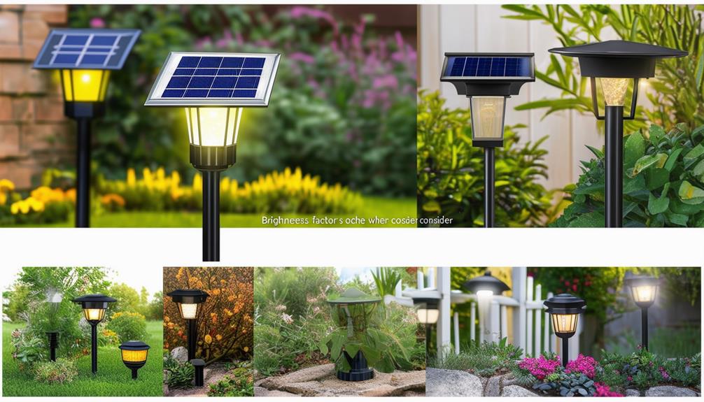 outdoor solar lights selection
