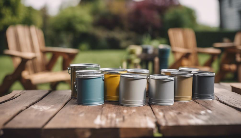 outdoor wood paint selection