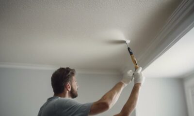 painting popcorn ceiling tips