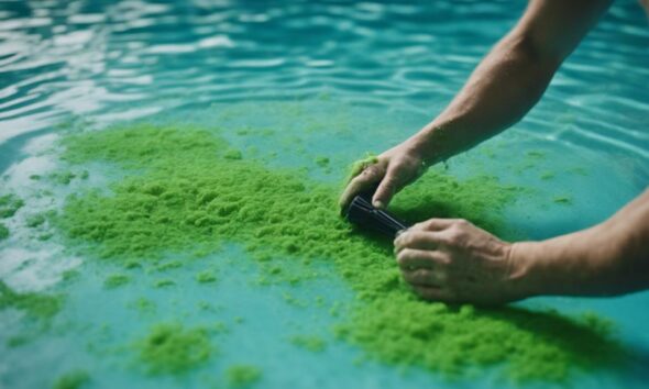 pool algae removal tips