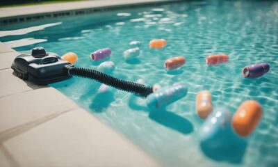 pool vacuums with flocculant