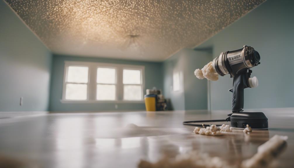 popcorn ceiling painting tips