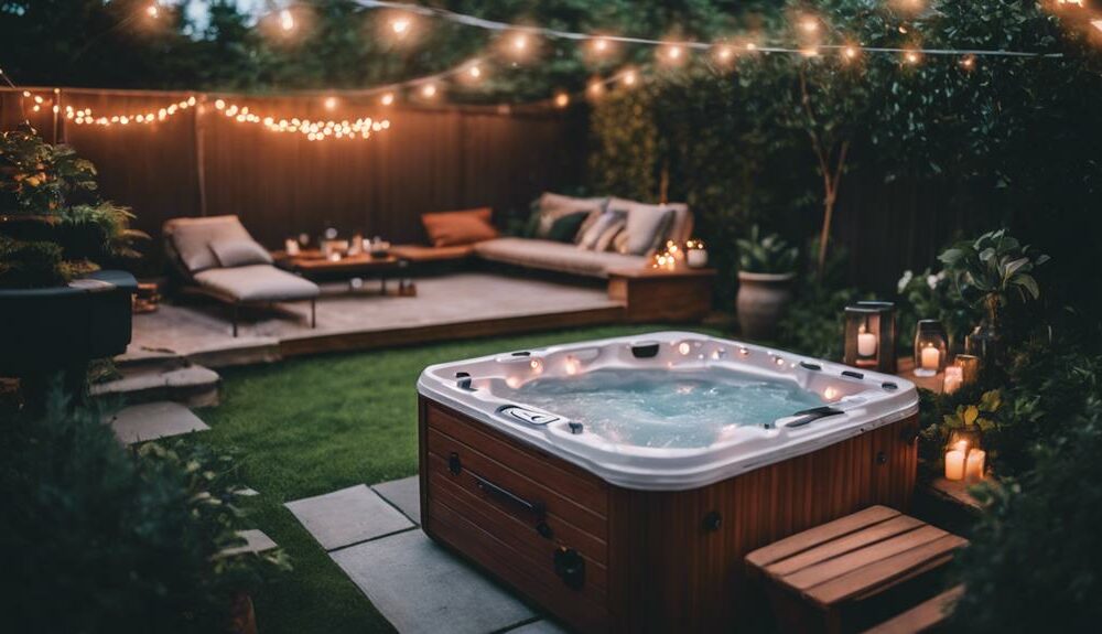 portable hot tub relaxation