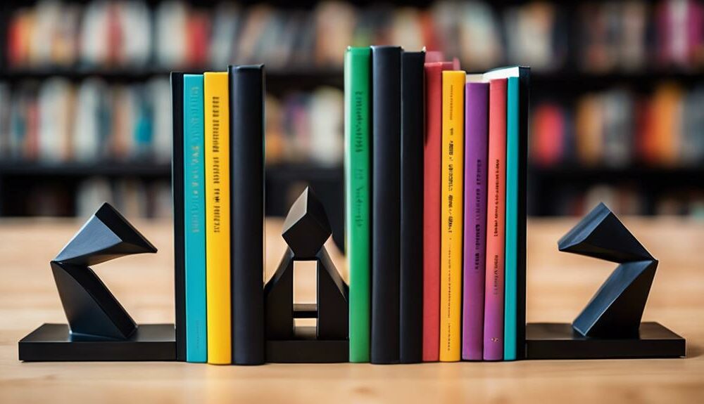 stylish bookends for organization
