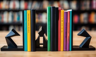 stylish bookends for organization