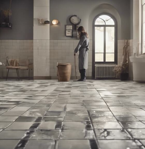 tile floor grout cleaning