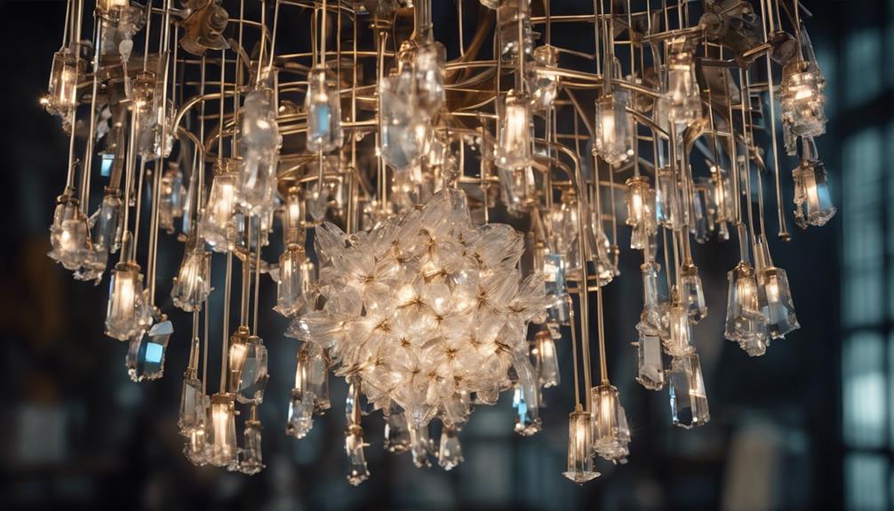 chandelier s intricate internal design