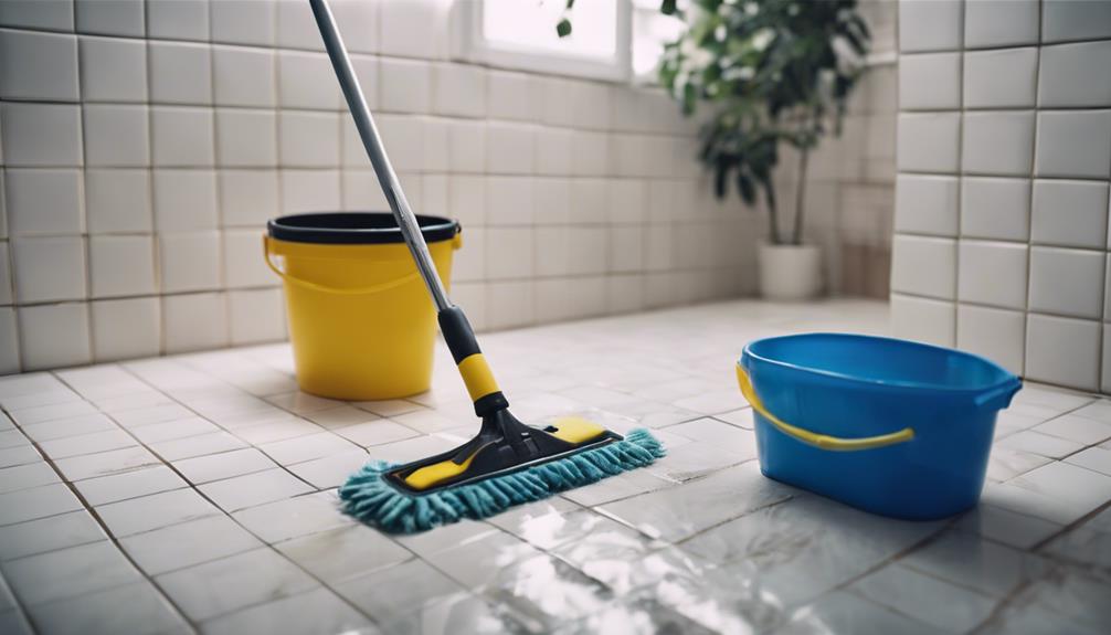 cleaning tiled floors effectively