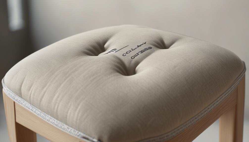 comfortable seat cushion thickness