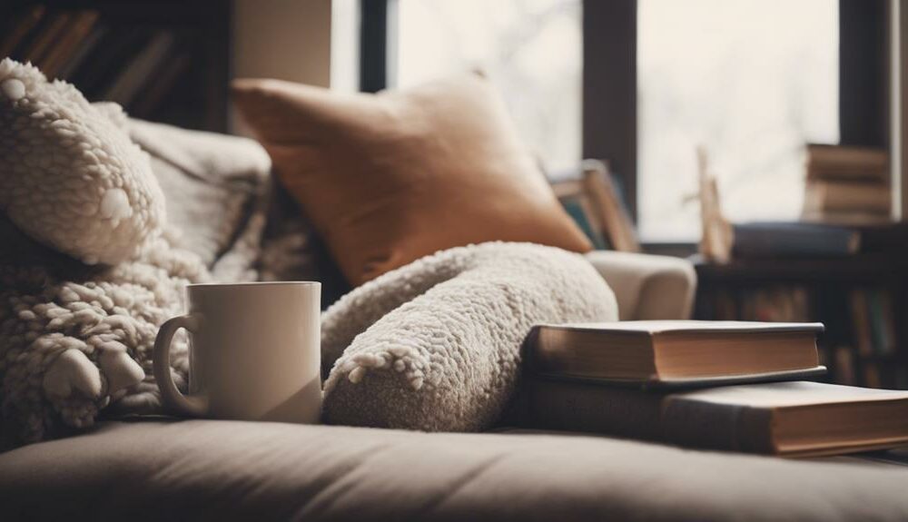 cozy comfort with reading