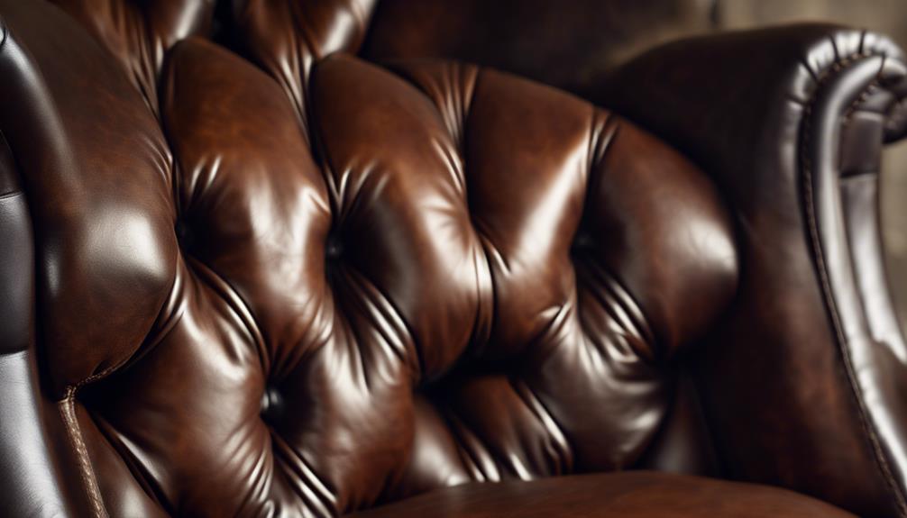 detailed examination of leather