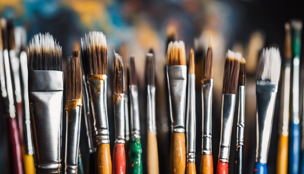 essential paint brushes for artists