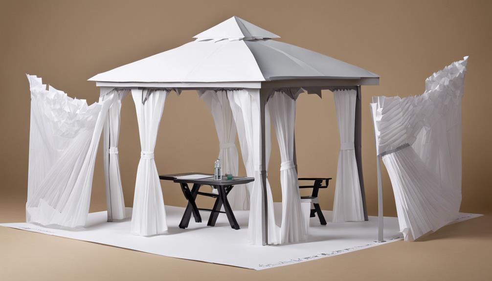 gazebo item descriptions provided