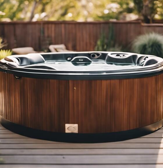 hot tub relaxation oasis