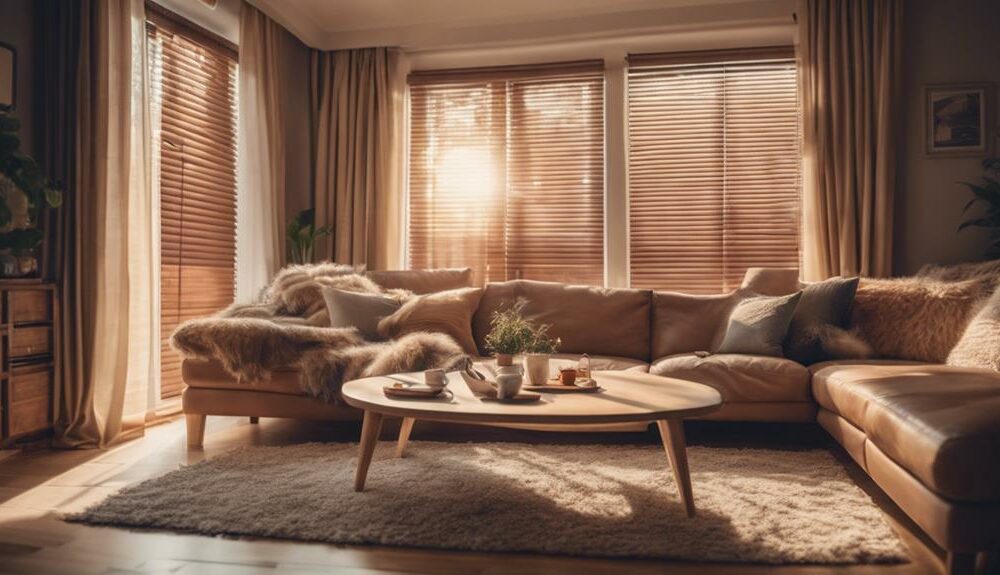 insulating blinds for coziness