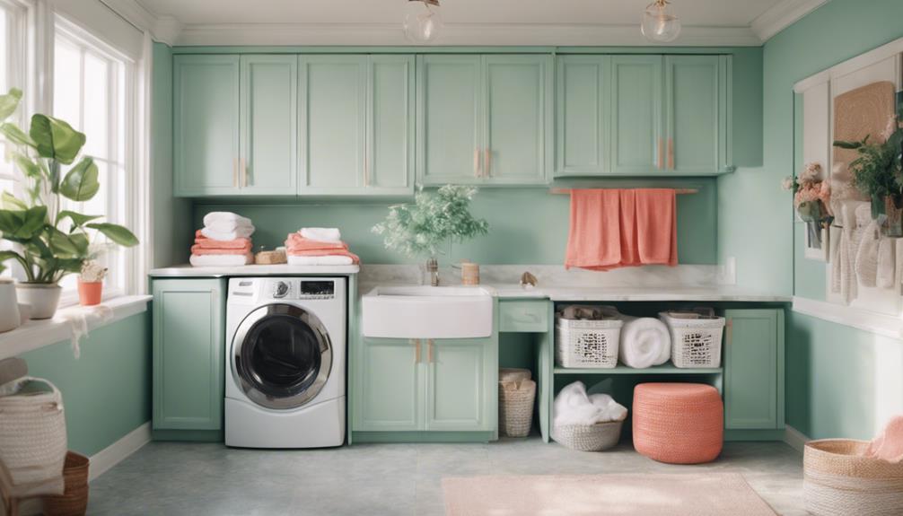 laundry room color makeover