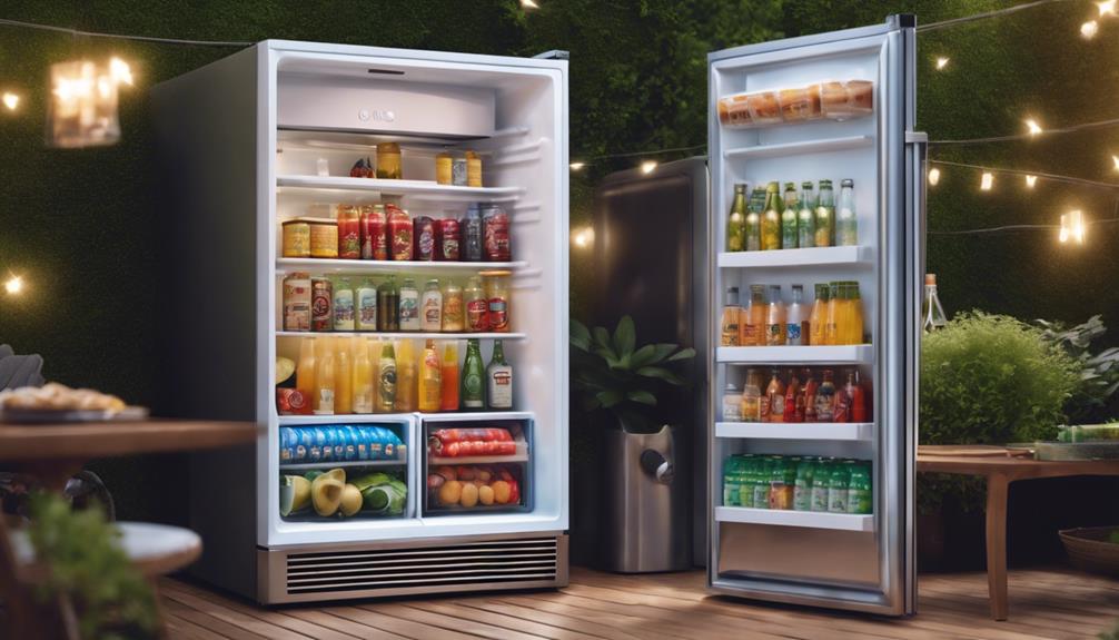 outdoor fridges for entertaining