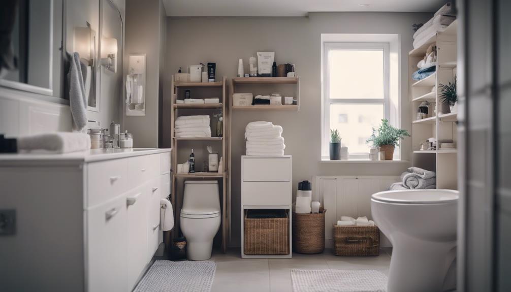 over toilet storage considerations