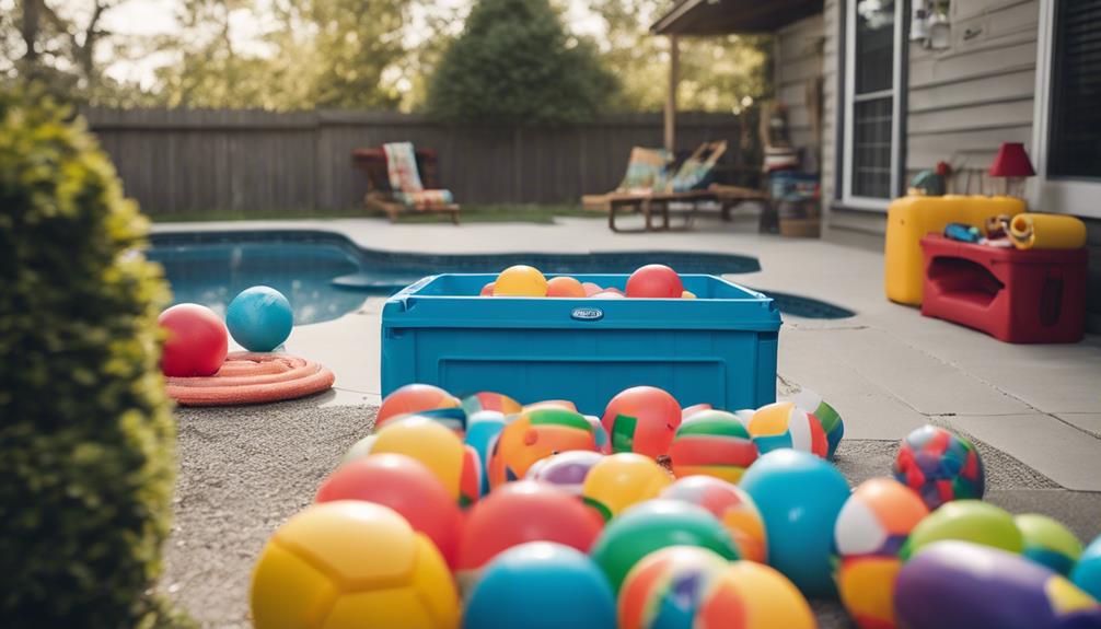 pool toy organization tips