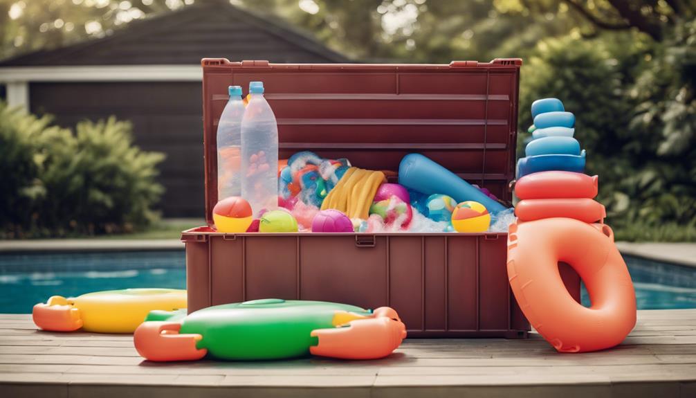 pool toy storage solutions