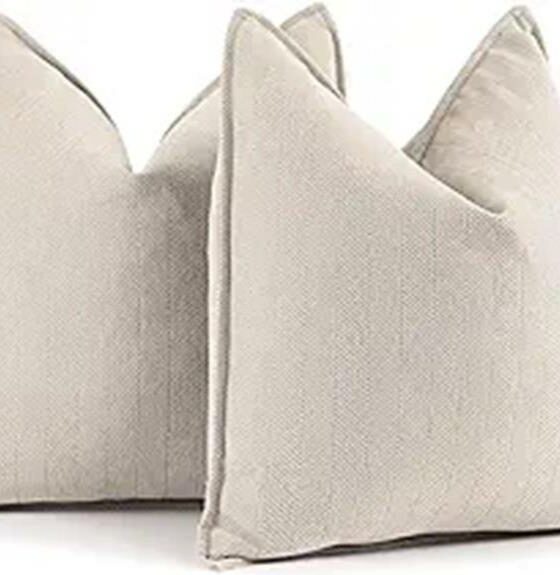quality beige pillow covers