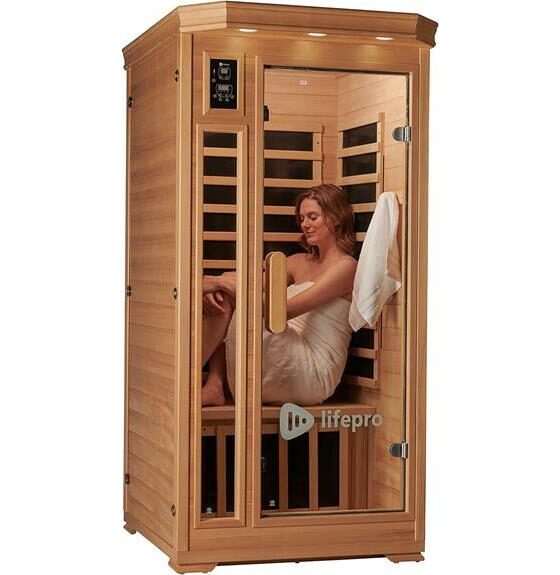 relaxing infrared sauna experience