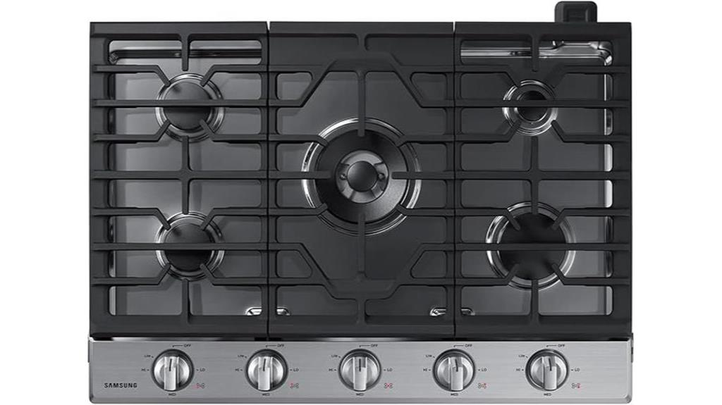 samsung gas cooktop features