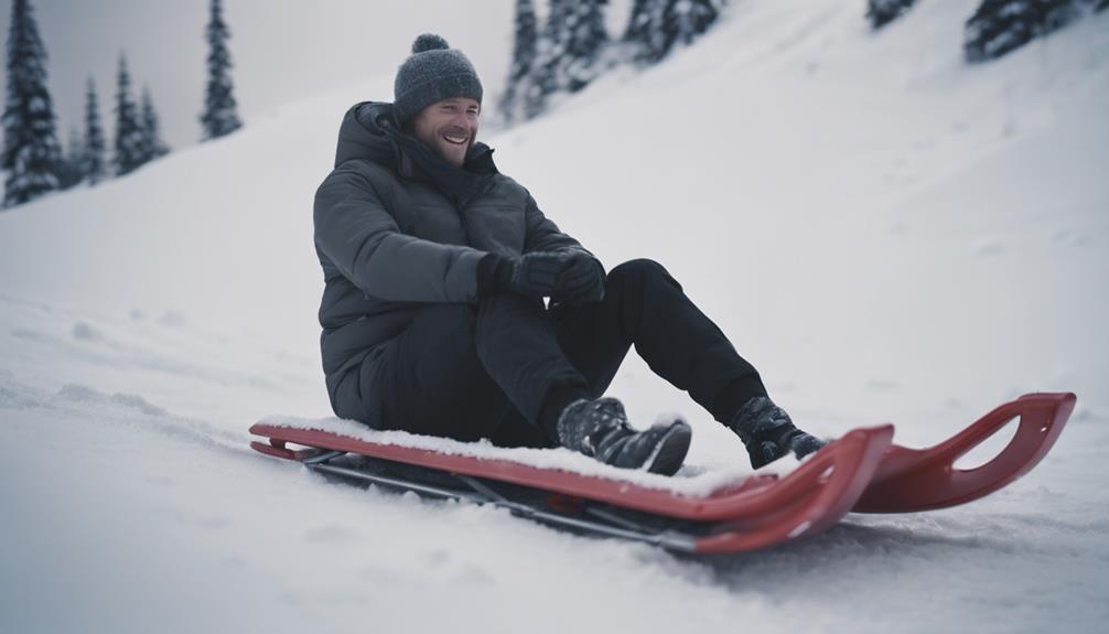 selecting adult snow sleds